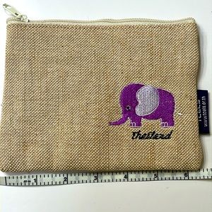 Thailand Elephant Zipper Case- unused
